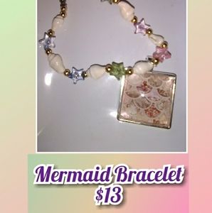 Mermaid cabochon bracelet